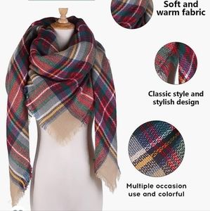 3 Warm Pashmina Scarves